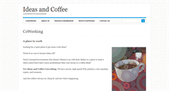 Desktop Screenshot of ideasandcoffee.com